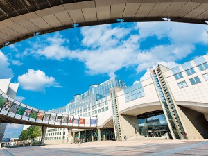 EU Parliament, Altiero Spinelli building. Many worry that the impact corporate lobbyists have on EU policy is not transparent enough